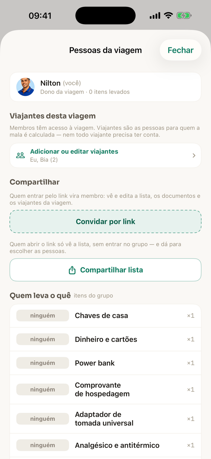 Compartilhar com o grupo